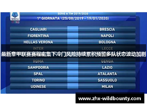 最新意甲联赛赛程密集下冷门风险持续累积预警多队状态波动加剧