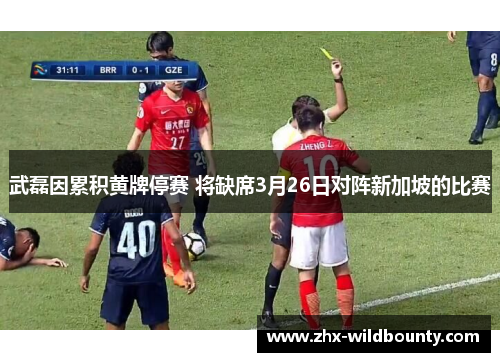 武磊因累积黄牌停赛 将缺席3月26日对阵新加坡的比赛